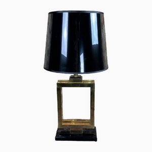 Vintage Table Lamp in Golden Brass, Italy, 1980s