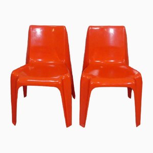 B1171 Stacking Chairs by Helmut Bätzner for Bofinger, 1970s, Set of 2