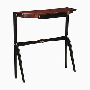 Italian Console Table in Exotic Woods, 1950s