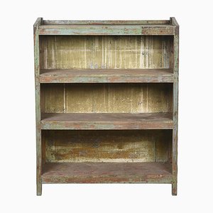 Industrial Wood and Metal Bookcase, 1800