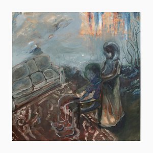 Baurjan Aralov, Healing Session, 2022, Oil on Canvas