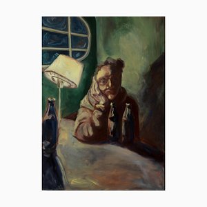 Baurjan Aralov, Drunken Stories, 2020, óleo sobre lienzo