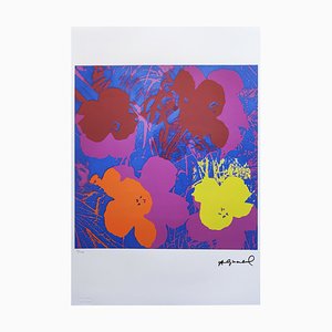 Litografia Andy Warhol, Flowers, anni '80