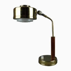 Lampada da tavolo vintage in ottone per BJS Skellefteå, Svezia, anni '50