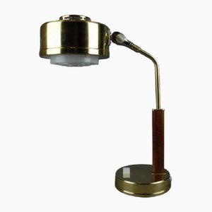 Vintage Swedish Table Lamp in Brass for BJS Skellefteå, 1950s