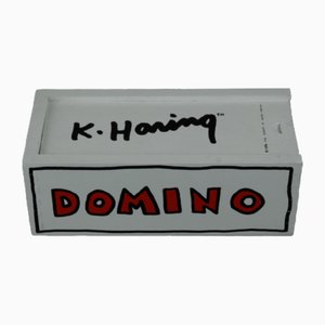 Vintage French Domino Set by Keith Haring for Vilac, 1992