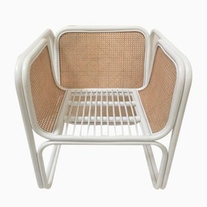 Vintage Chair in Rattan and Rush