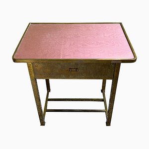 Small Mid-Century Table in Brass, 1950s