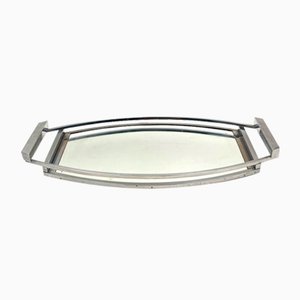 Art Deco Modernist Mirrored Tray, France, 1940s