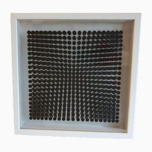 Victor Vasarely, Cinétique B, 1973, Screen Print, Framed