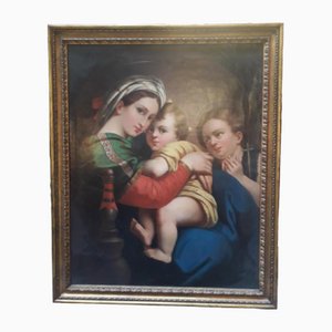 Madonna Della Chadia, 1800s, Oil on Canvas, Framed