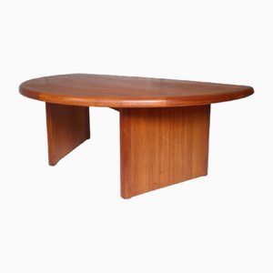 Danish Curved Coffee Table, 1970s