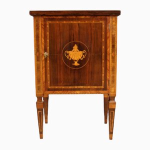 Louis XVI Style Inlaid Sideboard with Marble Top, 1950