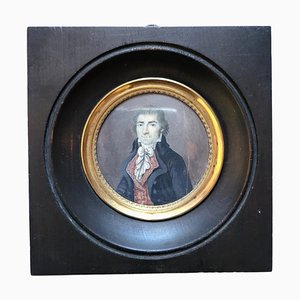 Portrait of a European Gentleman, 18th Century, Painting, Framed