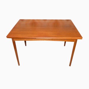 Extendable Teak Dining Table from N & R Møbler, Denmark, 1960s