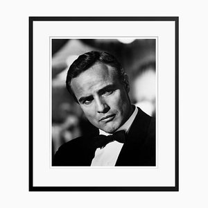 Serious Marlon Brando, 1962/2022, Schwarzweißer Archivdruck