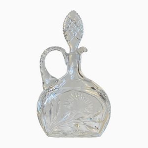 Decanter in cristallo inciso di Cristal De Lorraine, Francia, anni '50