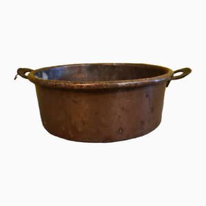 Antique French Copper Jelly or Confiture Pan, 1800s