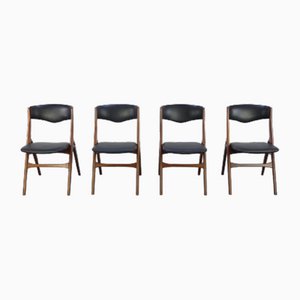 Teak Aska Dining Chairs by Louis Van Teeffelen for Wébé, 1960s, Set of 4