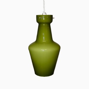 Suspension Light in Green Murano Glass by Targetti Sankey, Italy, 1960s