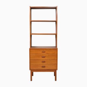 Scandinavian Teak Library with Drawers, 1960s