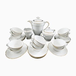 Servizio da caffè Art Déco di Royal Limoges, Francia, anni '60, set di 29