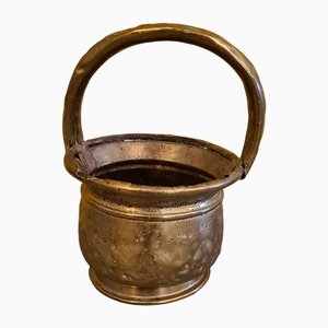 Antique French Brass Bucket, 1800s