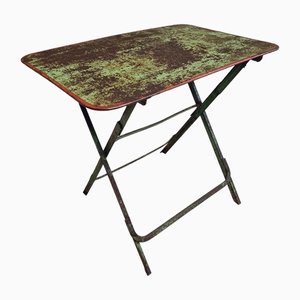 Antique Bistro Table Iron Folding Table