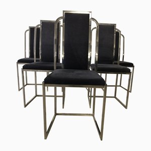 Chrom Stühle von Belgo Chrom, 1970er, 6er Set