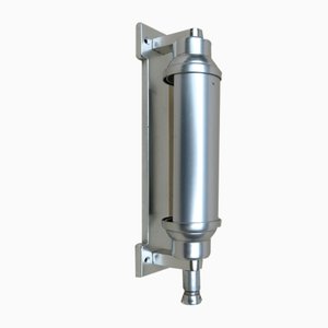 Submarine Light Wall Lamp in Polished Aluminum, 1940s