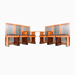Chaises de Salle à Manger à Dossier Haut Art Déco Modernistes en Chêne de Architect Caspers, 1920s, Set de 6