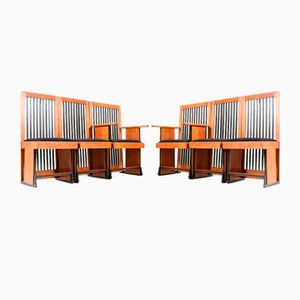 Chaises de Salle à Manger à Dossier Haut Art Déco Modernistes en Chêne de Architect Caspers, 1920s, Set de 6