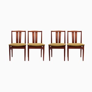 Danish Teak Upholstered Dining Chairs attributed to Vamdrup Stolefabrik, 1960s, Set of 4