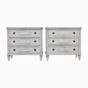 Commodes Peintes, Suède, 19ème Siècle, Set de 2