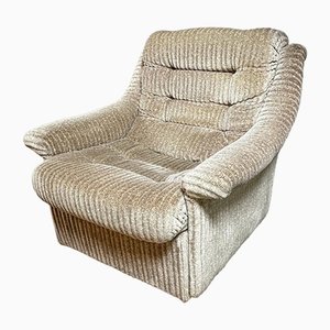 Mid-Century Design Armchair in Gray Fabric, 1970s