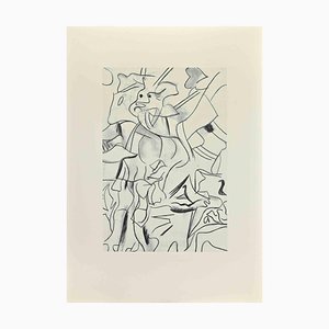 Willem De Kooning, mujer, Offset y litografía, 1983