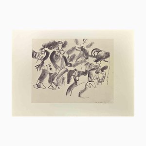 Willem De Kooning, ohne Titel, 1985, Offset Lithographie