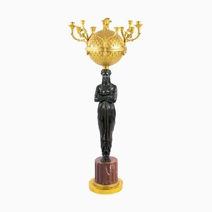 French Bronze Candelabra in the Style of PP Thomire, France, 19th Century