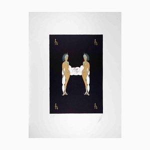 Erté, Letter H, 1976, Lithograph and Screen Print