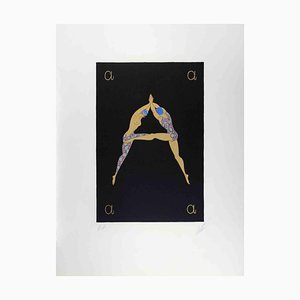 Erté, Letter A, 1976, Lithograph and Screen Print