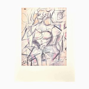 Willem De Kooning, Femme, Offset et Lithographie, 1985