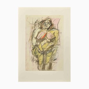 Willem De Kooning, Woman, Offset and Lithograph, 1985