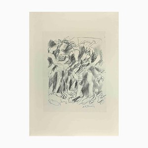 Willem De Kooning, ohne Titel, 1985, Offset Lithographie