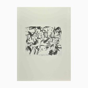 Willem De Kooning, ohne Titel, 1985, Offset Lithographie