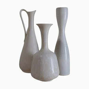 Vases en Céramique par Gunnar Nylund pour Rörstrand, Suède, 1950s, Set de 3