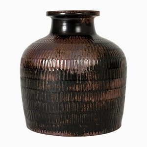 Stoneware Floor Vase by Stig Lindberg for Gustavsberg, 1960s