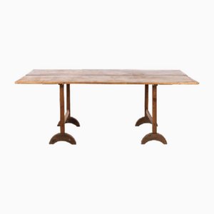 French Trestle Table in Fruitwood