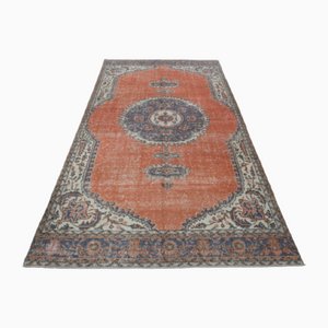 Tapis Oushak Vintage en Laine Orange, Turquie, 1960s