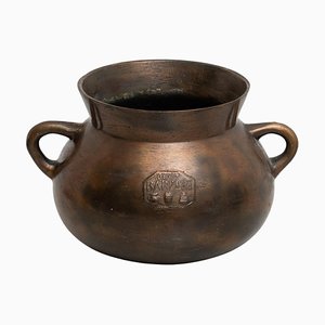 Pot Vintage en Bronze, Espagne, 1950s