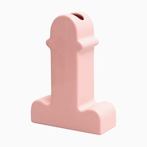 Shiva Blumenvase aus rosa Keramik von Ettore Sottsass für BD Barcelona